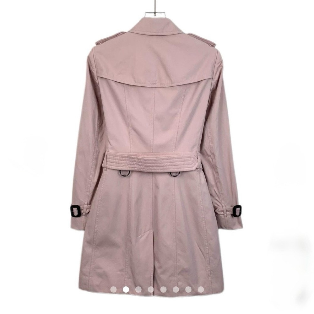 Authentic Burberry Light Pink Trench Coat - Picture 3 of 15